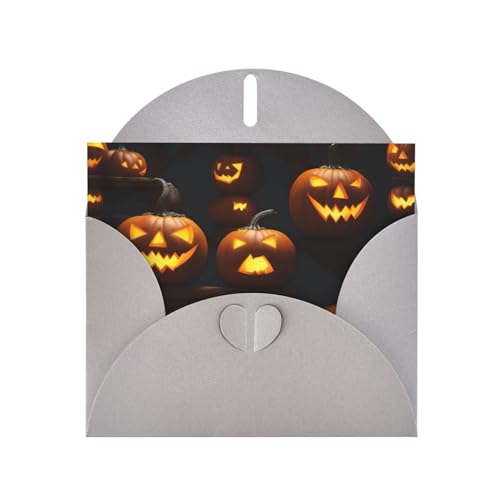 MUFLVDX Halloween-Kürbis-Grußkarte für alle Anlässe mit Umschlägen, Perlen-Papierkarten für Geburtstage, Jubiläen, Weihnachten MUFLVDX Halloween-Kürbis-Grußkarte für alle Anlässe mit Umschlägen, Perlen-Papierkarten für Geburtstage, Jubiläen, Weihnachten von MUFLVDX