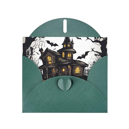 MUFLVDX Happy-Halloween-Vektor-Grußkarte für alle Anlässe mit Umschlägen, Perlen-Papierkarten für Geburtstage, Jubiläen, Weihnachten von MUFLVDX