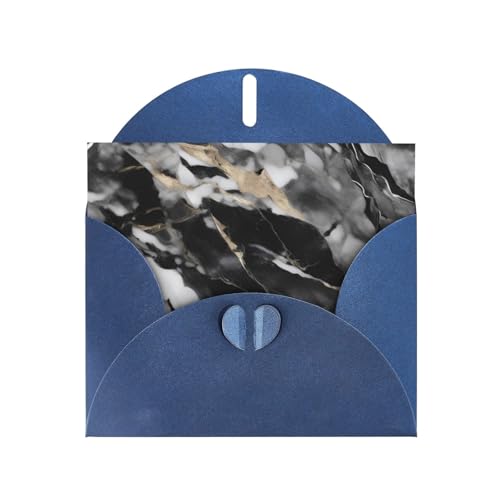 MUFLVDX Hellschwarze Marmor-Grußkarte für alle Anlässe mit Umschlägen, Perlpapierkarten für Geburtstage, Jubiläen, Weihnachten MUFLVDX Hellschwarze Marmor-Grußkarte für alle Anlässe mit Umschlägen, Perlpapierkarten für Geburtstage, Jubiläen, Weihnachten von MUFLVDX