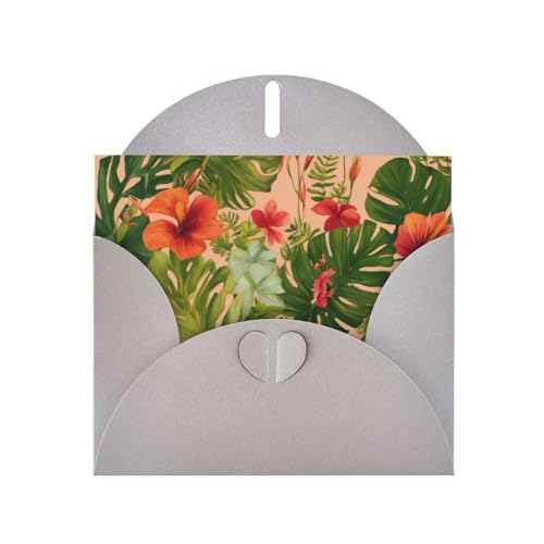 MUFLVDX Hojas Tropicales Y Flores Grußkarte für alle Anlässe, mit Umschlägen, Perlpapierkarten für Geburtstage, Jubiläen, Weihnachten MUFLVDX Hojas Tropicales Y Flores Grußkarte für alle Anlässe, mit Umschlägen, Perlpapierkarten für Geburtstage, Jubiläen, Weihnachten von MUFLVDX