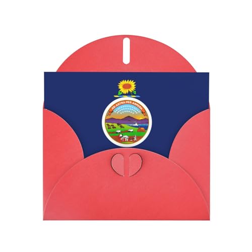 MUFLVDX Kansas Grußkarte mit Staatsflagge, für alle Anlässe, mit Umschlägen, Perlpapierkarten für Geburtstage, Jubiläen, Weihnachten von MUFLVDX