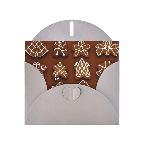 MUFLVDX Lebkuchen-Grußkarte für alle Anlässe, mit Umschlägen, Perlen-Papierkarten für Geburtstage, Jubiläen, Weihnachten MUFLVDX Lebkuchen-Grußkarte für alle Anlässe, mit Umschlägen, Perlen-Papierkarten für Geburtstage, Jubiläen, Weihnachten von MUFLVDX
