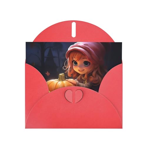 MUFLVDX Niedliche Halloween-Kürbis-Grußkarte für alle Anlässe mit Umschlägen, Perlen-Papierkarten für Geburtstage, Jubiläen, Weihnachten MUFLVDX Niedliche Halloween-Kürbis-Grußkarte für alle Anlässe mit Umschlägen, Perlen-Papierkarten für Geburtstage, Jubiläen, Weihnachten von MUFLVDX
