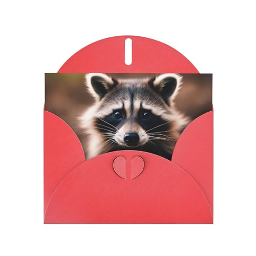 MUFLVDX Niedliche Waschbär-Grußkarte für alle Anlässe mit Umschlägen, Perlen-Papierkarten für Geburtstage, Jubiläen, Weihnachten MUFLVDX Niedliche Waschbär-Grußkarte für alle Anlässe mit Umschlägen, Perlen-Papierkarten für Geburtstage, Jubiläen, Weihnachten von MUFLVDX