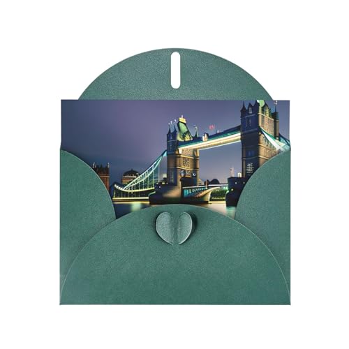 MUFLVDX Night London Tower Bridge Grußkarte für alle Anlässe mit Umschlägen, Perlpapierkarten für Geburtstage, Jubiläen, Weihnachten MUFLVDX Night London Tower Bridge Grußkarte für alle Anlässe mit Umschlägen, Perlpapierkarten für Geburtstage, Jubiläen, Weihnachten von MUFLVDX