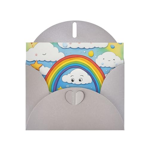 MUFLVDX Regenbogen-Grußkarte mit Perlglanz-Papierumschlägen für Geburtstage, Jahrestage, Weihnachten MUFLVDX Regenbogen-Grußkarte mit Perlglanz-Papierumschlägen für Geburtstage, Jahrestage, Weihnachten von MUFLVDX