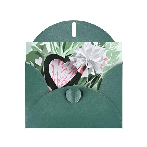 MUFLVDX Schöne Herz-Grußkarte für alle Anlässe mit Umschlägen, Perlen-Papierkarten für Geburtstage, Jubiläen, Weihnachten MUFLVDX Schöne Herz-Grußkarte für alle Anlässe mit Umschlägen, Perlen-Papierkarten für Geburtstage, Jubiläen, Weihnachten von MUFLVDX