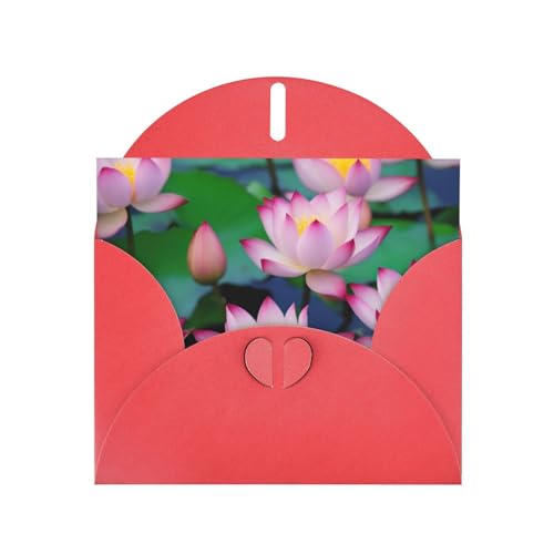 MUFLVDX Schöne Lotusblumen-Grußkarte für alle Anlässe mit Umschlägen, Perlen-Papierkarten für Geburtstage, Jubiläen, Weihnachten MUFLVDX Schöne Lotusblumen-Grußkarte für alle Anlässe mit Umschlägen, Perlen-Papierkarten für Geburtstage, Jubiläen, Weihnachten von MUFLVDX
