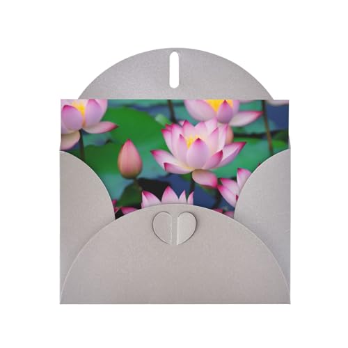MUFLVDX Schöne Lotusblumen-Grußkarte für alle Anlässe mit Umschlägen, Perlen-Papierkarten für Geburtstage, Jubiläen, Weihnachten MUFLVDX Schöne Lotusblumen-Grußkarte für alle Anlässe mit Umschlägen, Perlen-Papierkarten für Geburtstage, Jubiläen, Weihnachten von MUFLVDX