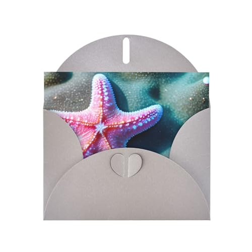 MUFLVDX Seestern-Grußkarte mit Muscheln, für alle Anlässe, mit Umschlägen, Perlen-Papierkarten für Geburtstage, Jubiläen, Weihnachten MUFLVDX Seestern-Grußkarte mit Muscheln, für alle Anlässe, mit Umschlägen, Perlen-Papierkarten für Geburtstage, Jubiläen, Weihnachten von MUFLVDX