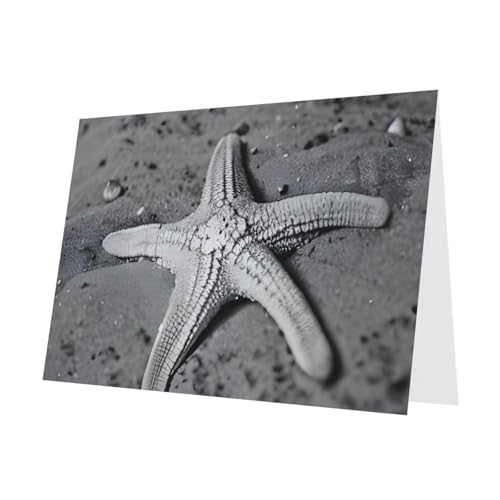 MUFLVDX Sommer-Grußkarte mit Seestern und Muscheln, für alle Anlässe, mit Umschlägen, Perlen-Papierkarten für Geburtstage, Jubiläen, Weihnachten MUFLVDX Sommer-Grußkarte mit Seestern und Muscheln, für alle Anlässe, mit Umschlägen, Perlen-Papierkarten für Geburtstage, Jubiläen, Weihnachten von MUFLVDX