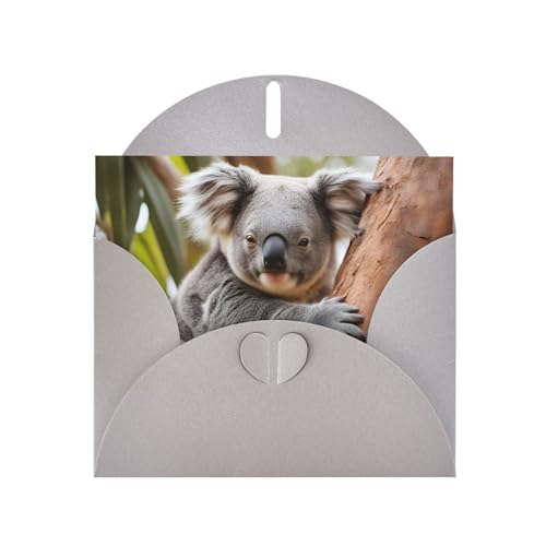 MUFLVDX Umarmende Koala-Grußkarte für alle Anlässe, mit Umschlägen, Perlen-Papierkarten für Geburtstage, Jubiläen, Weihnachten MUFLVDX Umarmende Koala-Grußkarte für alle Anlässe, mit Umschlägen, Perlen-Papierkarten für Geburtstage, Jubiläen, Weihnachten von MUFLVDX