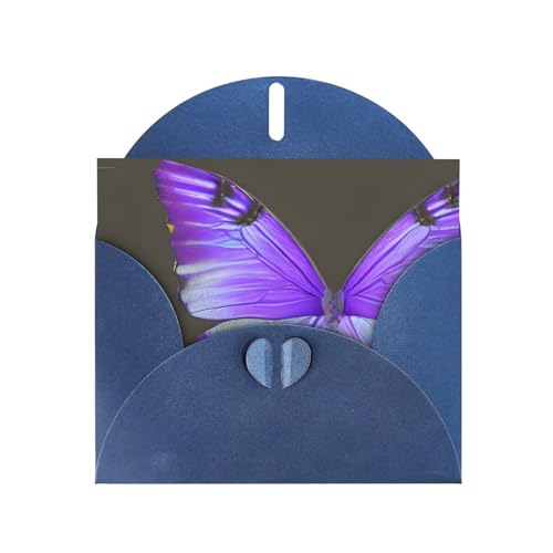 MUFLVDX Violette Schmetterlings-Grußkarte für alle Anlässe, mit Umschlägen, Perlen-Papierkarten für Geburtstage, Jubiläen, Weihnachten MUFLVDX Violette Schmetterlings-Grußkarte für alle Anlässe, mit Umschlägen, Perlen-Papierkarten für Geburtstage, Jubiläen, Weihnachten von MUFLVDX