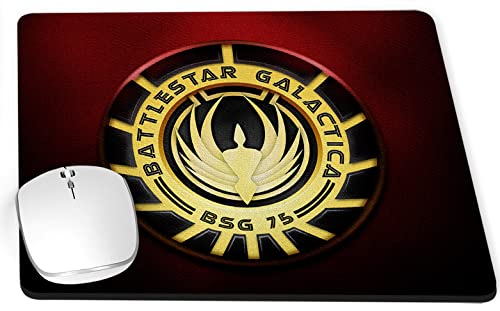Battlestar Mauspad Galactica D PC Mousepad von MUGSVILLE