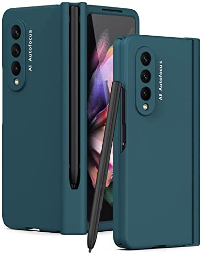 MUGUOY Hülle für Samsung Galaxy Z Fold 3 5G,Scharnierschutz-Design,mit Stifthalter für S Pen Fold Edition,Ultra Dünn Stoßdämpfende Kohlefaser Kratzfest Schutzhülle für Galaxy Z Fold 3 5G. (Grün) MUGUOY Hülle für Samsung Galaxy Z Fold 3 5G,Scharnierschutz-Design,mit Stifthalter für S Pen Fold Edition,Ultra Dünn Stoßdämpfende Kohlefaser Kratzfest Schutzhülle für Galaxy Z Fold 3 5G. (Grün) von MUGUOY