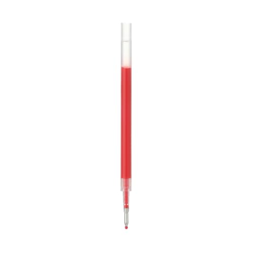 Kugelschreibermine, 0,3 mm, japanische Herstellung, kompatibel mit einziehbaren Stiften und Deckel, 3 Stück (rot) von MUJI 無印良品
