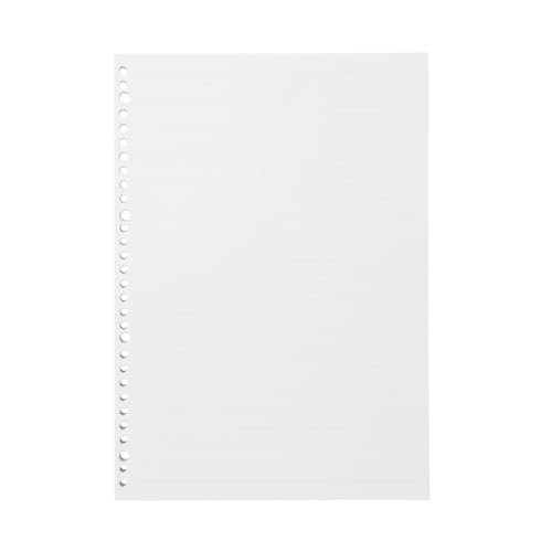 MUJI 無印良品 B5 liniertes Loseblattpapier, 257 x 182 mm, 200 Blatt, vorgestanzt (3) von MUJI 無印良品
