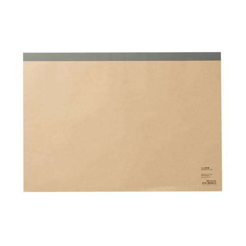MUJI 無印良品 - Blanko B4 Notizblock, 40 Blatt, 50% Recyclingpapier, hergestellt in Japan (3, Beige) von MUJI 無印良品