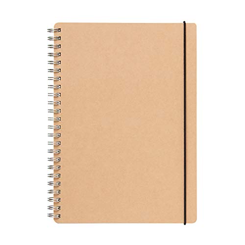 MUJI Doppelring-Notizbuch, Punktraster, Beige, A5 (Einzelpackung) von MUJI