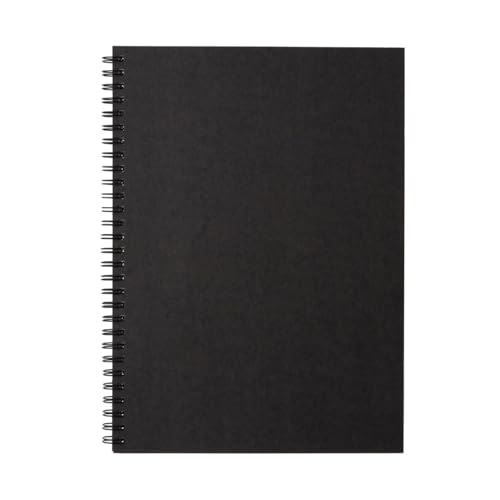 MUJI 無印良品 -Doppelring-Spiralblock, B5-Größe, 80 Blanko-Blätter, Recyclingpapier (1, Beige) von MUJI 無印良品