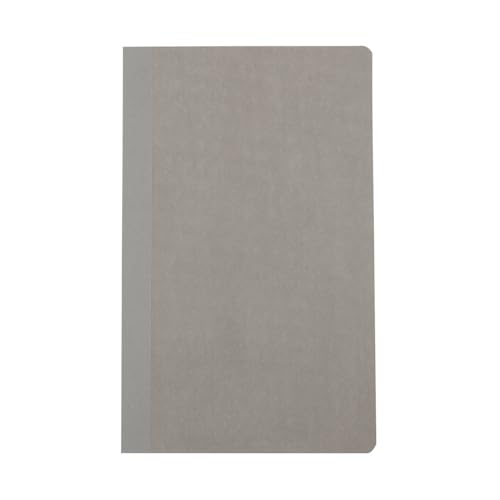 MUJI 無印良品 Hochwertiges Notizbuch aus Papier, A5, hellgrau, liniert, 40 Blatt, schlankes Design (3, Grau) von MUJI 無印良品