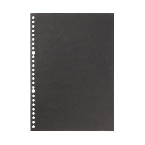 MUJI 無印良品 Loseblattpapier, A5- und B5-Größen, 6 mm linierte Linien, leicht abziehbare Notizbuchblätter mit Binderlöchern (3, A5) von MUJI 無印良品