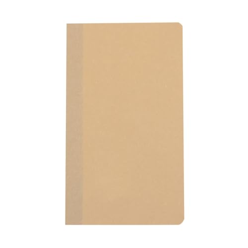 MUJI 無印良品 -Normales Papier, schlankes Notizbuch, 40 Blatt, hochwertiges japanisches Design, leicht (3, Beige) von MUJI 無印良品