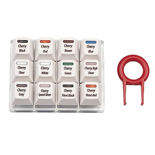 MULAIDI Keyboards Cherry MX Tester 12 Tasten Mechanische Tastaturen Sampler Stabiles Gehäuse Präziser Schneidrahmen Tastaturen Sampler von MULAIDI