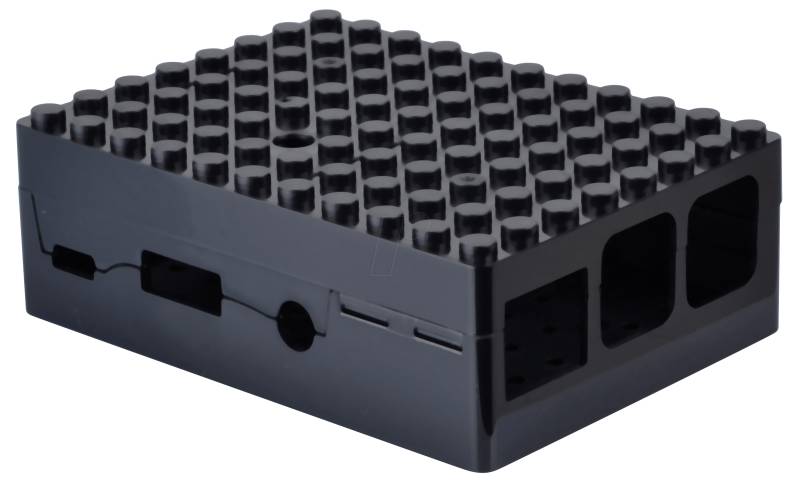 RPI CASE BLOX BK - Gehäuse für Raspberry Pi 3, für Klemmbausteine, schwarz von MULTICOMP