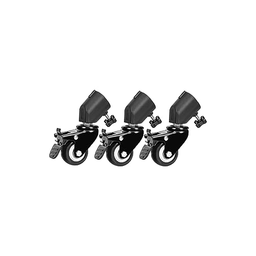 MUMICO Rollen C-Ständer für Fotografie-Stativ-Dolly mit Bremse 2-Zoll-Lichtstativ Geeignet für Installationen mit einem Durchmesser von bis zu 28 mm 360 ° drehbare Rollen für Foto-Videostudio MUMICO Rollen C-Ständer für Fotografie-Stativ-Dolly mit Bremse 2-Zoll-Lichtstativ Geeignet für Installationen mit einem Durchmesser von bis zu 28 mm 360 ° drehbare Rollen für Foto-Videostudio von MUMICO