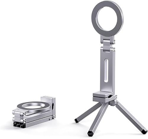 Magnetischer Handy-Ständer mit Stativ, ultraleichte Handyhalterung aus Aluminiumlegierung, 360° verstellbar, geeignet für Handy und alle Handys, unverzichtbare Gegenstände für Fliegen oder Reisen Magnetischer Handy-Ständer mit Stativ, ultraleichte Handyhalterung aus Aluminiumlegierung, 360° verstellbar, geeignet für Handy und alle Handys, unverzichtbare Gegenstände für Fliegen oder Reisen von MUMQAQ