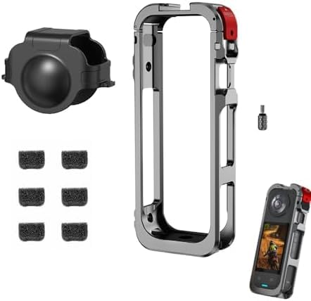 Rabbit Cage Expansion Bracket for Insta360 X5 Sports Camera, Toggle-Clasp Type, Tailored Fit Action Camera Rabbit Cage, 1/4 Screw Mounts & Base Interface, Expandable Horizontal Shooting Accessory Rabbit Cage Expansion Bracket for Insta360 X5 Sports Camera, Toggle-Clasp Type, Tailored Fit Action Camera Rabbit Cage, 1/4 Screw Mounts & Base Interface, Expandable Horizontal Shooting Accessory von MUMQAQ