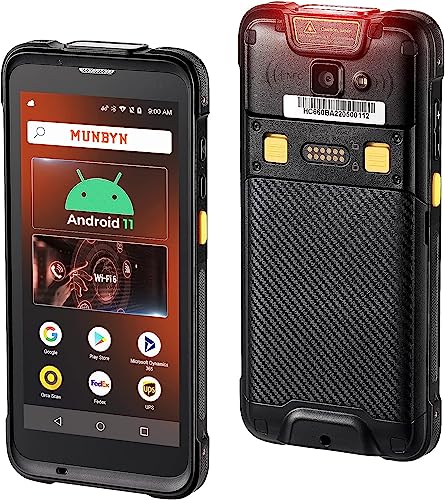 MUNBYN Android 11 Barcode Scanner, Wi-Fi 6 Mobiler Computer Handheld PDA 5.5" Datenterminal 3+32GB Bluetooth GPS 1D 2D QR Barcode Scanner IPDA086 von MUNBYN