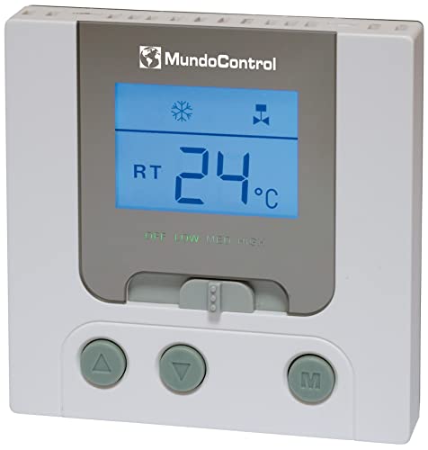 Mundocontrol - Digitales Thermostat, 86 x 86 x 23,5 mm, Messbereich 5 bis 35 °C, Schutzart IP30 Mundocontrol - Digitales Thermostat, 86 x 86 x 23,5 mm, Messbereich 5 bis 35 °C, Schutzart IP30 von MUNDOCONTROL