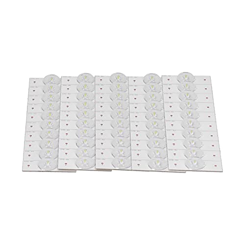 MUNEFE 50 Stück SMD-Lampenperlen, Lampenperlen mit optischer Linse, LED-Lichtstreifenteile, geeignet für LED-TV-Hintergrundbeleuchtungsstreifen und TV-Reparatur usw von MUNEFE