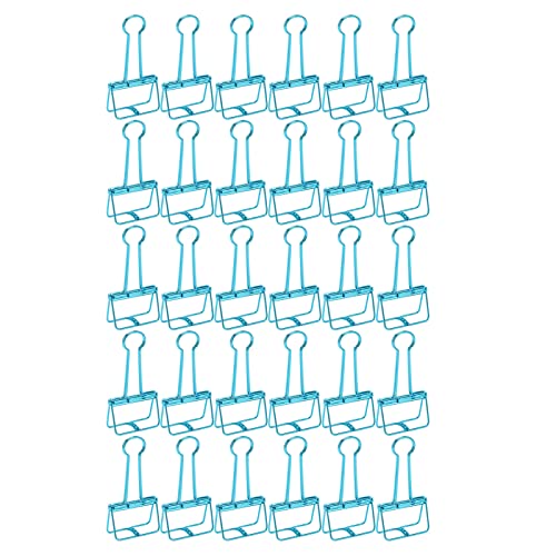 MUNEFE Hohlout -Papierclips, Langschwanzdrahtbindemittel Clips, Metall Hohlschwanzclips für Dokumente, Zertifikate, Tickets und andere Gegenstände (Blau) von MUNEFE