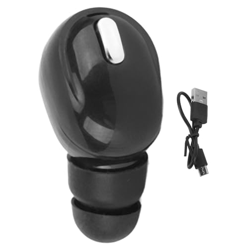 MUNEFE Single Bluetooth Wireless Earbud, Single Bluetooth Earbud, Einzelohr Wireless Ohrhörer Bluetooth für Sportarbeiten geeignet (Black) von MUNEFE