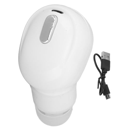 MUNEFE Single Bluetooth Wireless Earbud, Single Bluetooth Earbud, Einzelohr Wireless Ohrhörer Bluetooth für Sportarbeiten geeignet (White) von MUNEFE