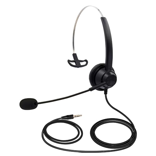 MUNEFE verdrahtetes Computer -Headset mit Mikrofon, einseitigem Kopfhörer, Kabel -Headset mit Boom -Mikrofon, das für den Computer des Telefonbetreibers geeignet ist MUNEFE verdrahtetes Computer -Headset mit Mikrofon, einseitigem Kopfhörer, Kabel -Headset mit Boom -Mikrofon, das für den Computer des Telefonbetreibers geeignet ist von MUNEFE