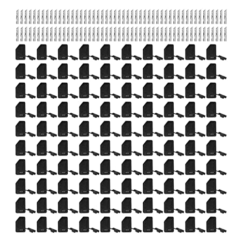 Munefe 100sets Bananenstopfen, stabiles Getriebe 4mm 5 Farben Reiner kupferplattierter Bananenstopfen, Lautsprecher Bananenstopfen für Schiff (Schwarz) von MUNEFE