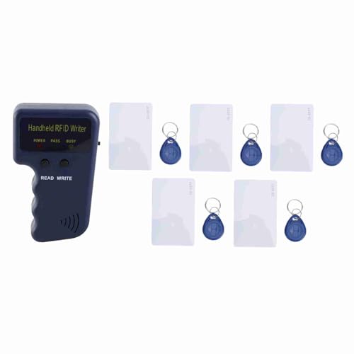 Munefe Handheld 125kHz Kartenkopierer Writer Proximity Card Duplicator Cloner mit 5pcs T5577 Key FOB und 5PCS T5577 Karten Munefe Handheld 125kHz Kartenkopierer Writer Proximity Card Duplicator Cloner mit 5pcs T5577 Key FOB und 5PCS T5577 Karten von MUNEFE