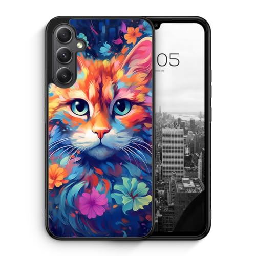 Flower Cat - Silikon Hülle für Samsung Galaxy S24+ Plus - Schöne Tier Süße Liebliche Blumen Katzen Schutzhülle Handyhülle Case Cover Flower Cat - Silikon Hülle für Samsung Galaxy S24+ Plus - Schöne Tier Süße Liebliche Blumen Katzen Schutzhülle Handyhülle Case Cover von MUNIQASE