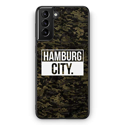 Hamburg City Camouflage - Silikon Hülle für Samsung Galaxy S22 - Motiv Design Deutschland Militär - Cover Handyhülle Schutzhülle Case Schale von MUNIQASE