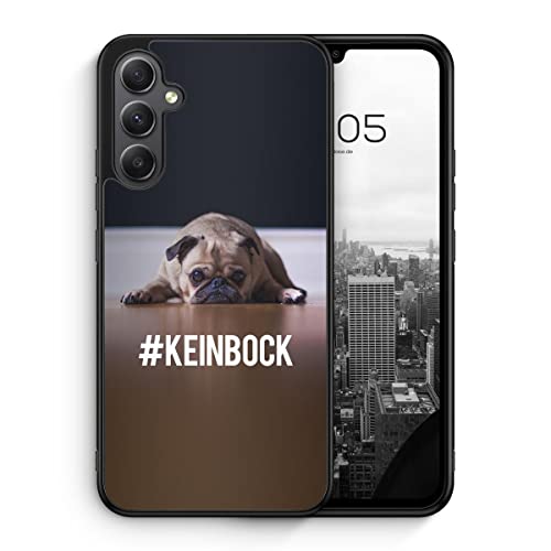 #KeinBock Mops Foto - Silikon Hülle für Samsung Galaxy S24+ Plus - Hunde Tier Deutsche Lustige Witzige Humorvolle Komische Spaßige Spruch Schutzhülle Handyhülle Case Cover von MUNIQASE