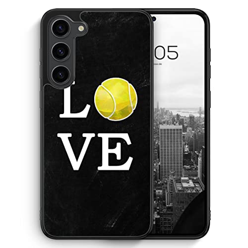 Love Tennis - Silikon Hülle für Samsung Galaxy S23 - Sport Tennis Schutzhülle Handyhülle Case Cover von MUNIQASE