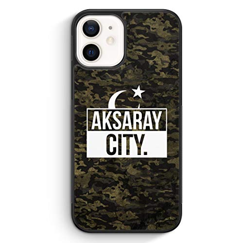 MUNIQASE Aksaray City Camouflage - Silikon Hülle für iPhone 12 - Motiv Design Türkei Türkiye Türkisch Militär - Cover Handyhülle Schutzhülle Case Schale von MUNIQASE