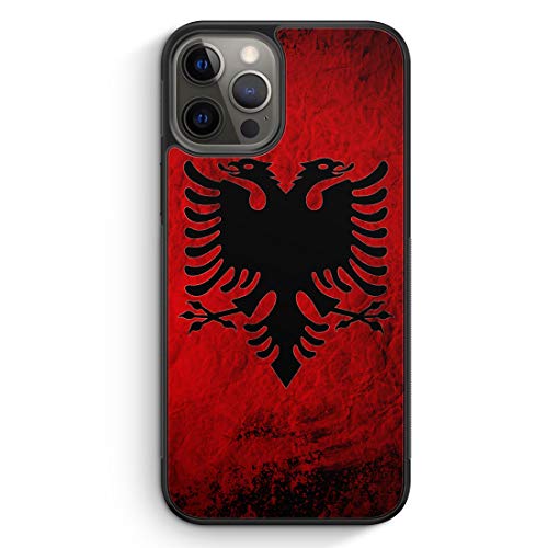 MUNIQASE Albanien Splash Flagge - Silikon Hülle für iPhone 13 Pro Max - Motiv Design Albanisch - Cover Handyhülle Schutzhülle Case Schale von MUNIQASE