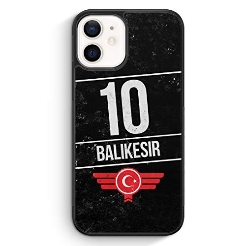 MUNIQASE Balikesir 10 - Silikon Hülle für iPhone 12 - Motiv Design Türkei Türkiye Türkisch Türk Turkey Turkish Stadt - Cover Handyhülle Schutzhülle Case Schale von MUNIQASE