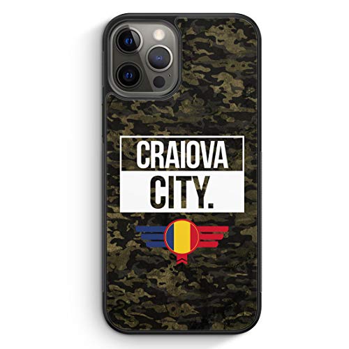 MUNIQASE Craiova City Camouflage Rumänien - Silikon Hülle für iPhone 13 Pro Max - Motiv Design Rumänisch Romania - Cover Handyhülle Schutzhülle Case Schale von MUNIQASE