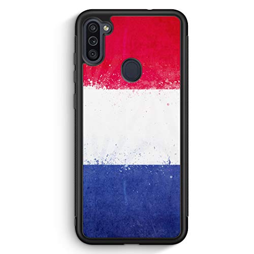 MUNIQASE Frankreich Grunge France - Silikon Hülle für Samsung Galaxy M11 - Motiv Design - Cover Handyhülle Schutzhülle Case Schale von MUNIQASE